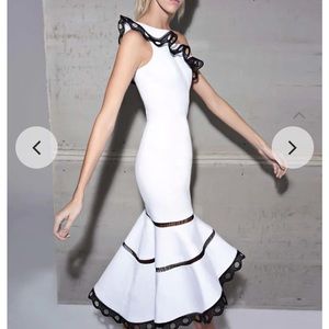 Alexis Christie One Shoulder cocktail dress with a black detail